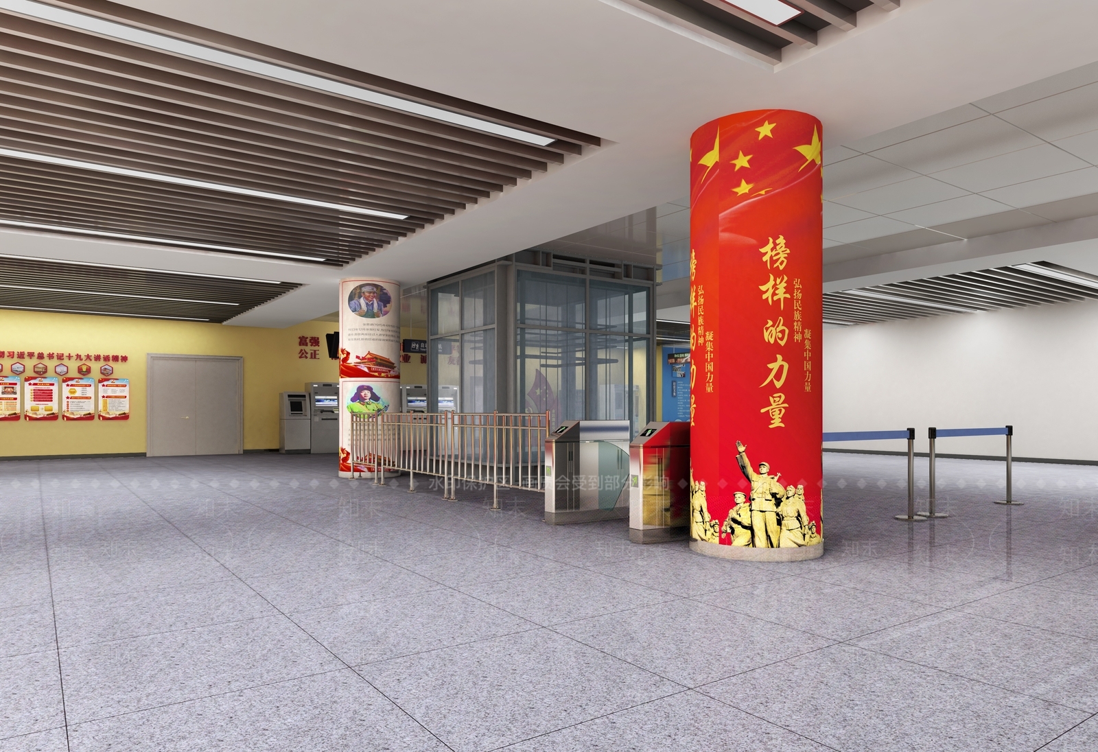 现代地铁站3D模型下载【ID:984976478】