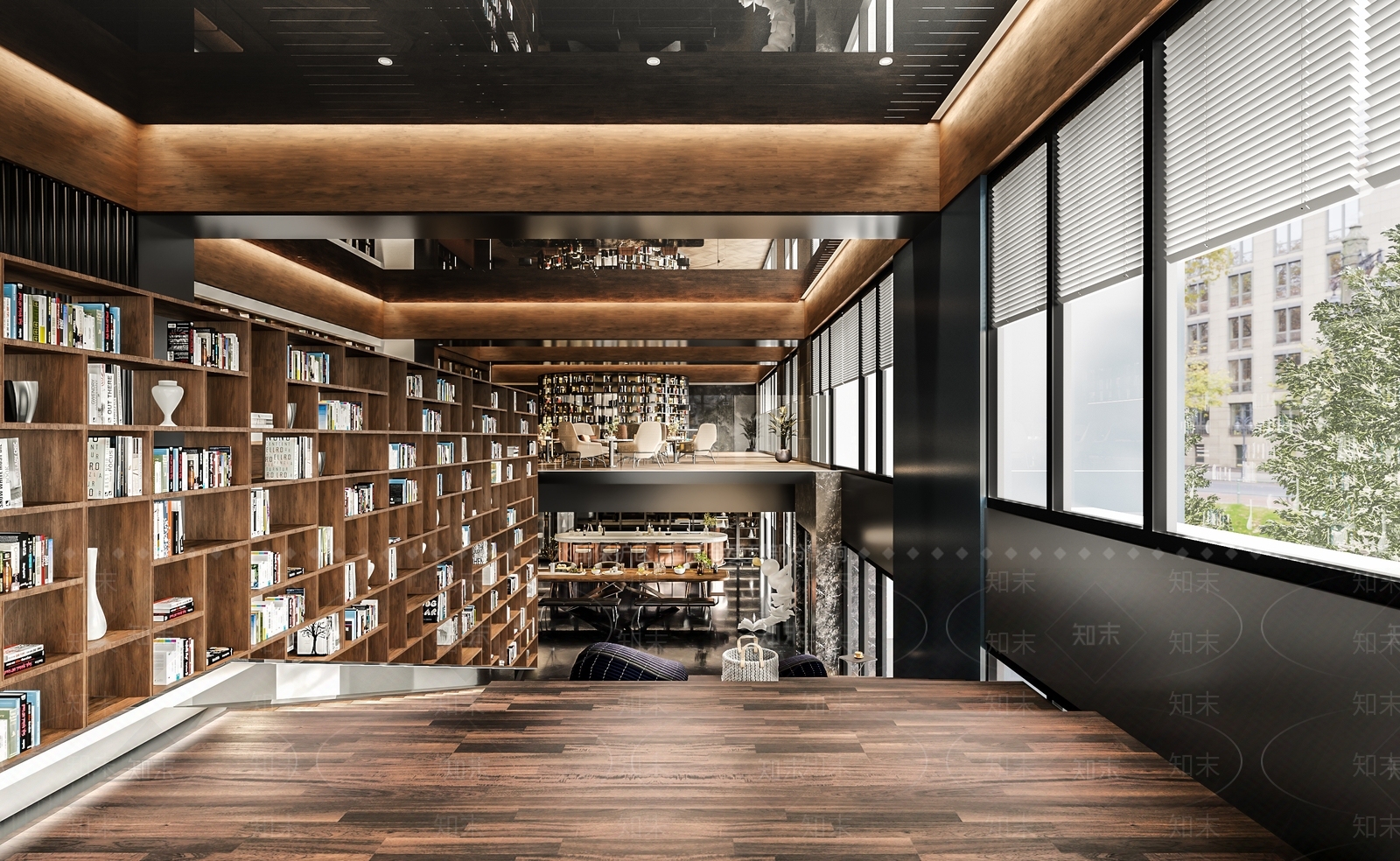 后现代书店3D模型下载【ID:885055222】