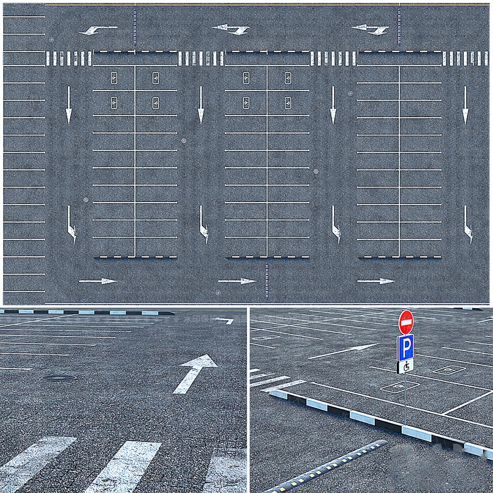 现代道路设施3D模型下载【ID:985072353】