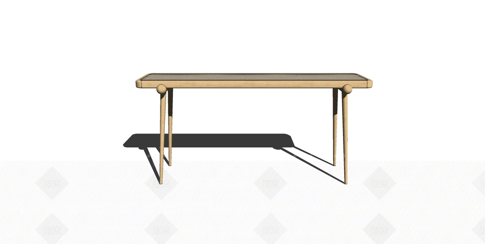 现代风格桌子SU模型下载【ID:685073768】