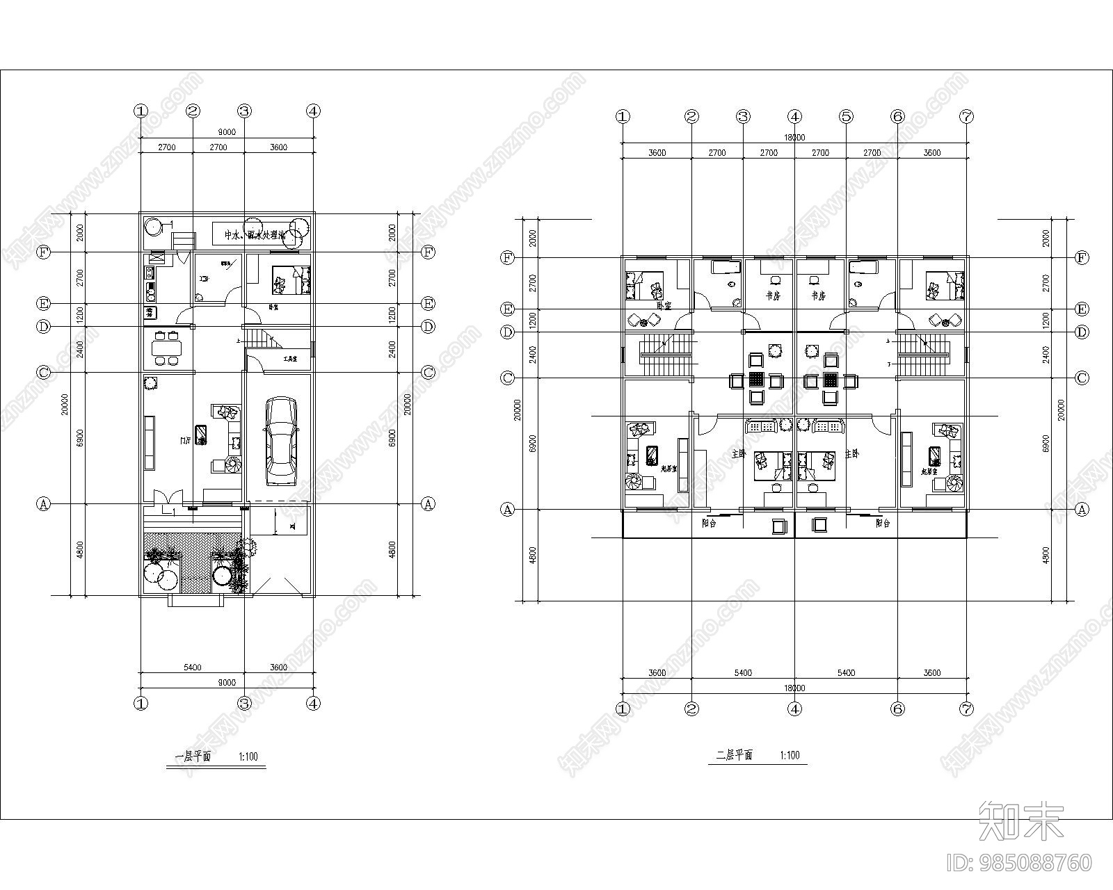 新农村自建房别墅建筑施工图下载【ID:985088760】