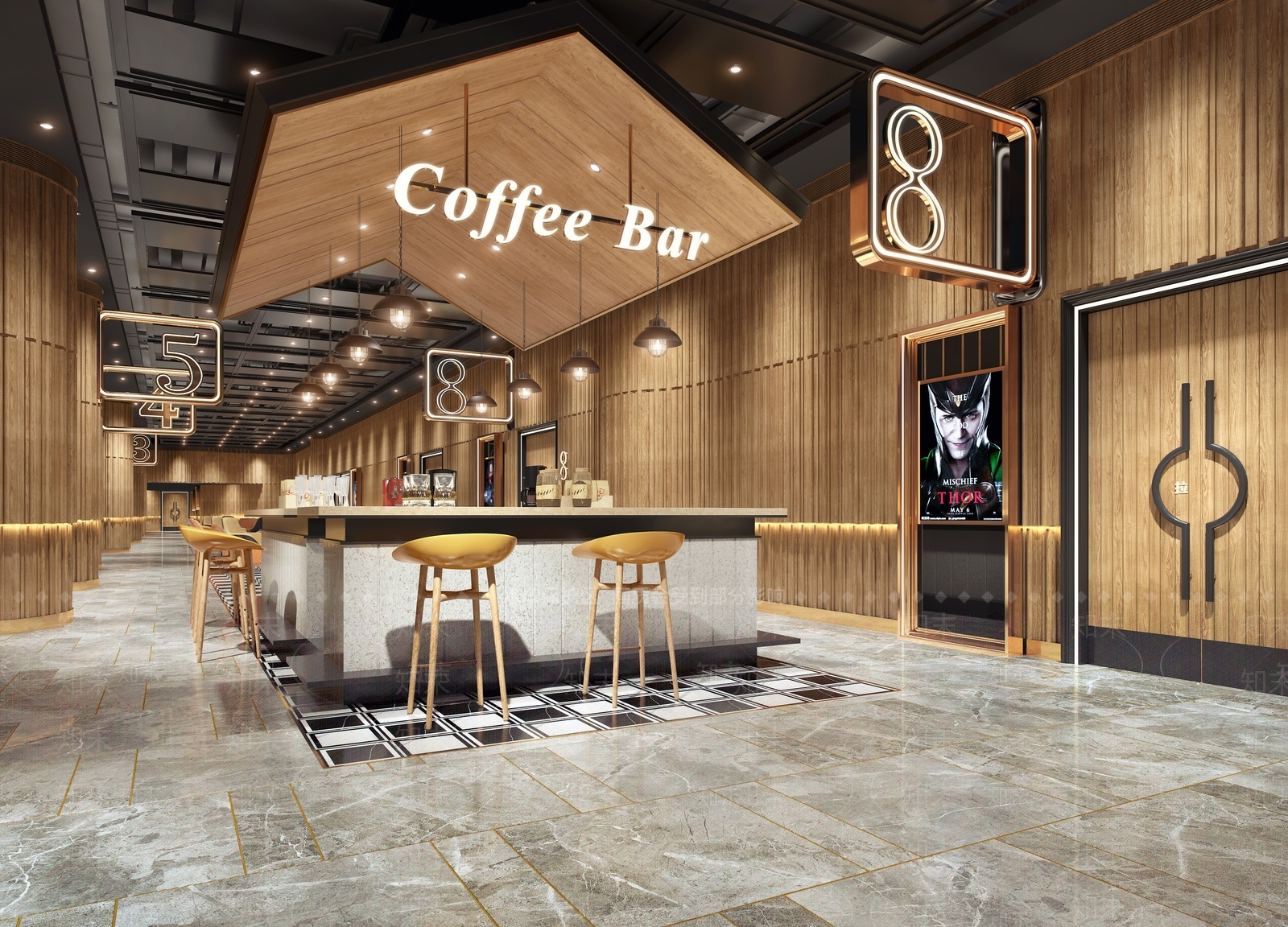 现代电影院3D模型下载【ID:585092196】