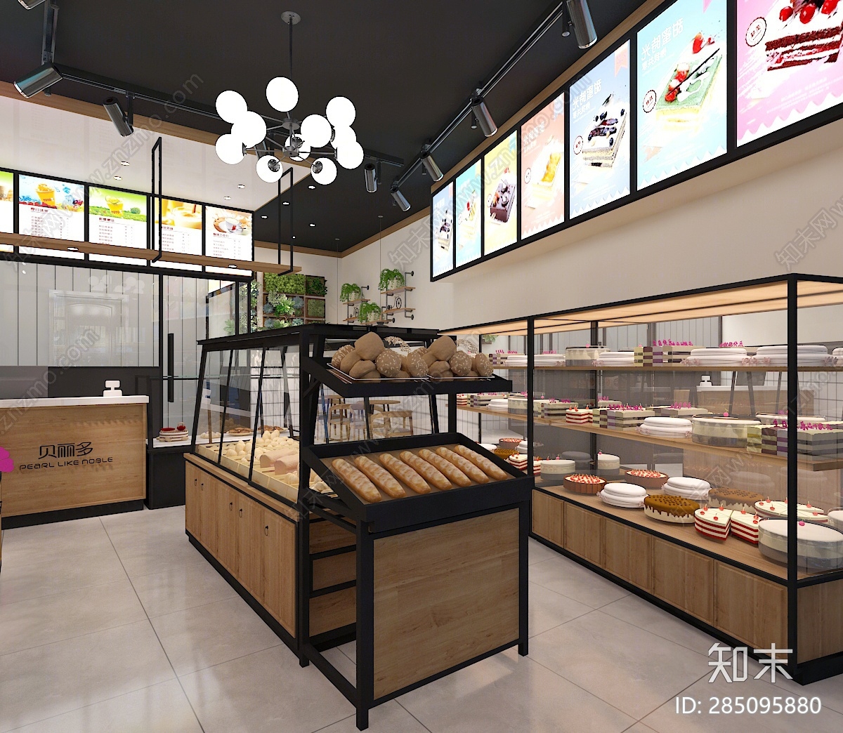 工业风蛋糕店3D模型下载【ID:285095880】