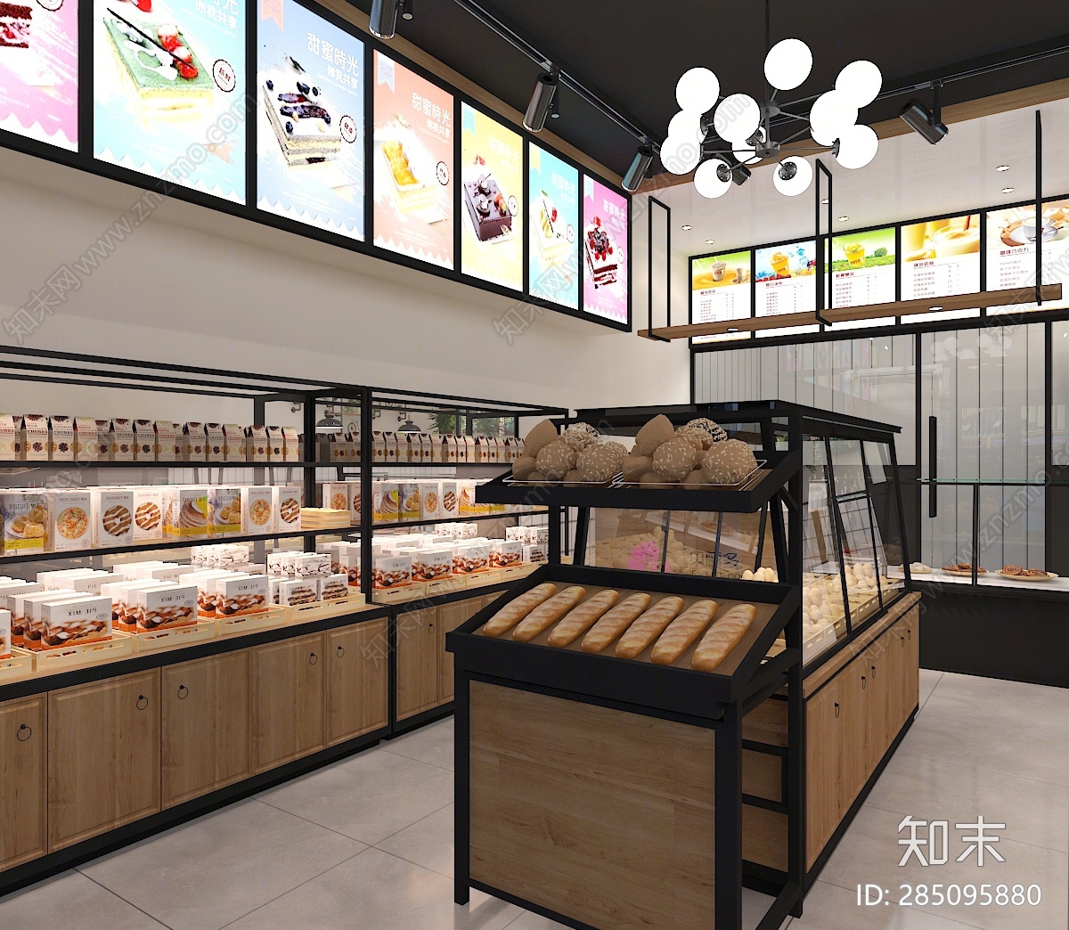 工业风蛋糕店3D模型下载【ID:285095880】