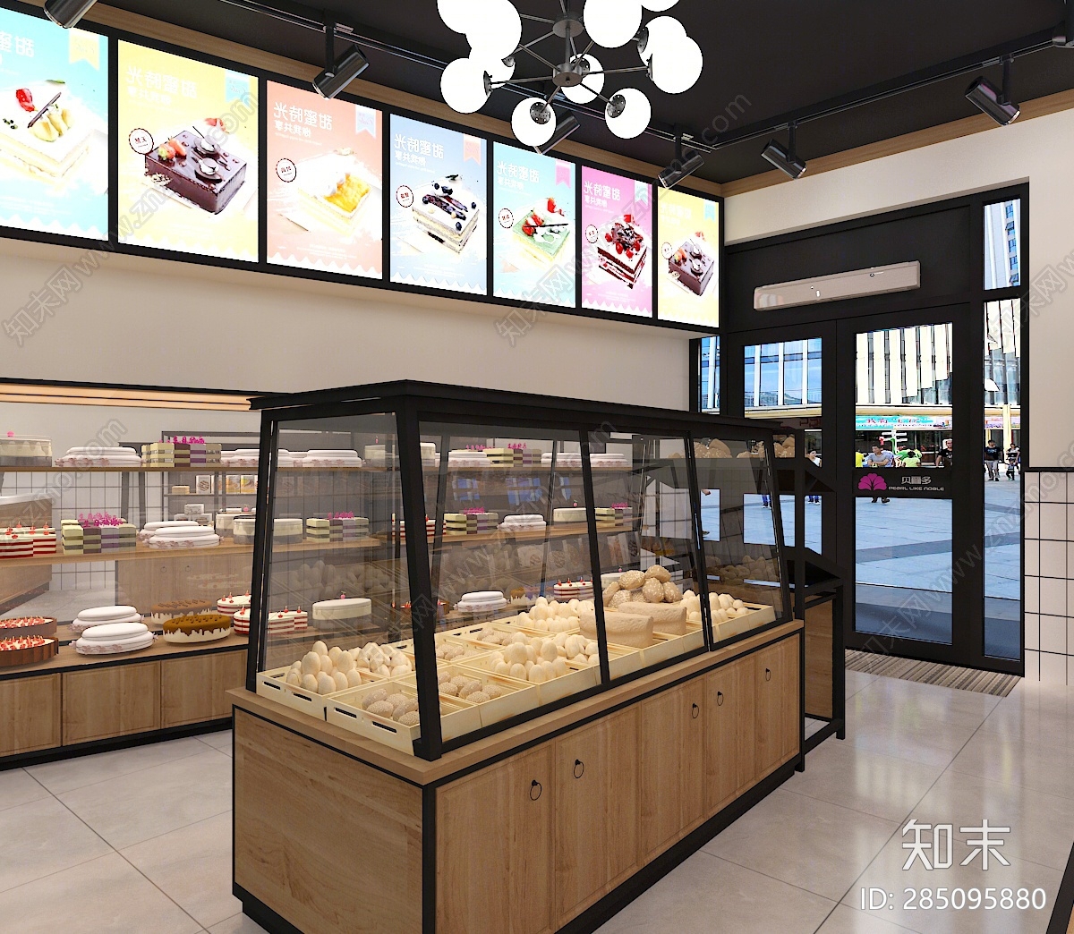 工业风蛋糕店3D模型下载【ID:285095880】