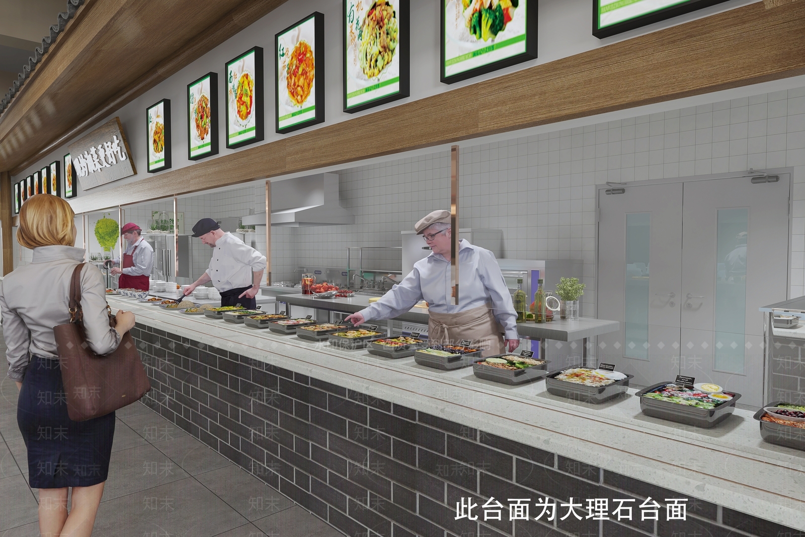 现代食堂3D模型下载【ID:785116734】