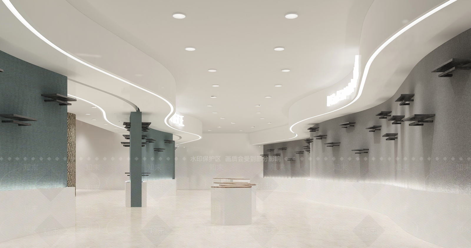现代商场展区3D模型下载【ID:285178919】