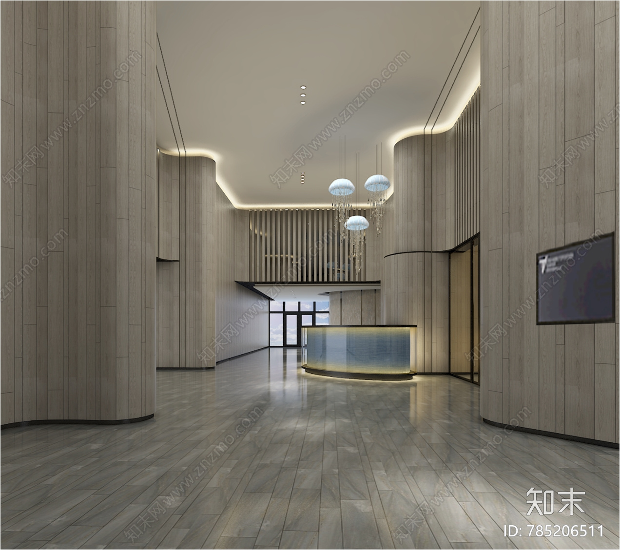 现代轻奢售楼中心cad施工图下载【ID:785206511】