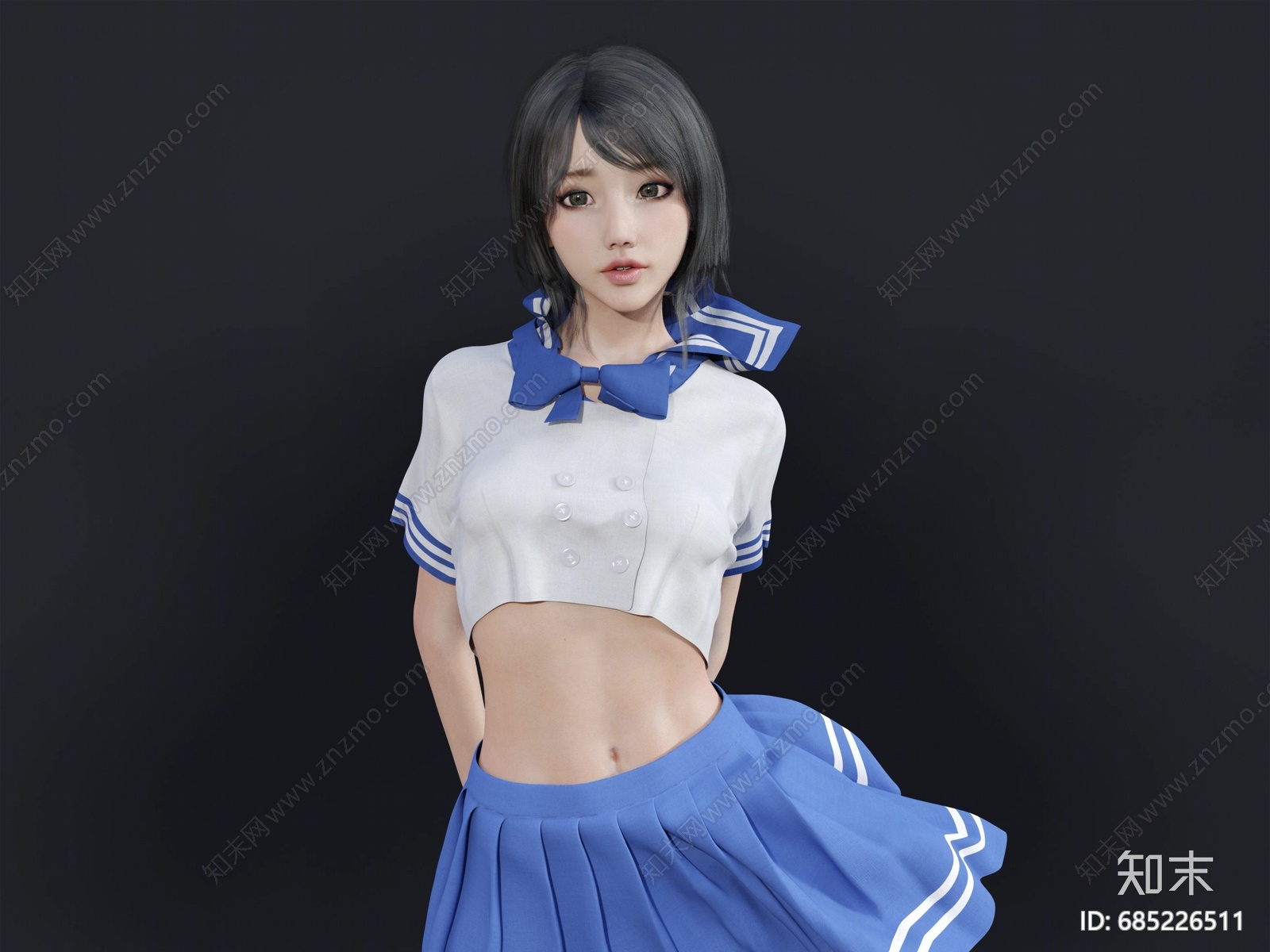 现代女人3D模型下载【ID:685226511】