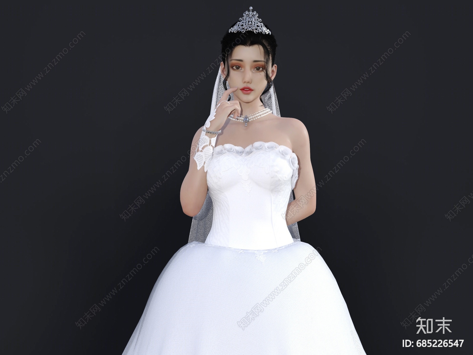 现代女人3D模型下载【ID:685226547】