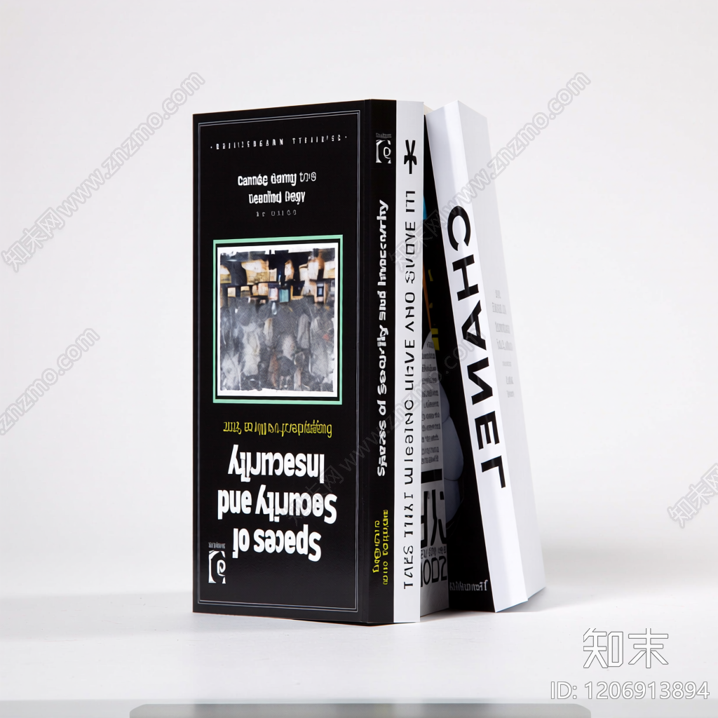 三本堆叠书籍模型3D模型下载【ID:1206913894】