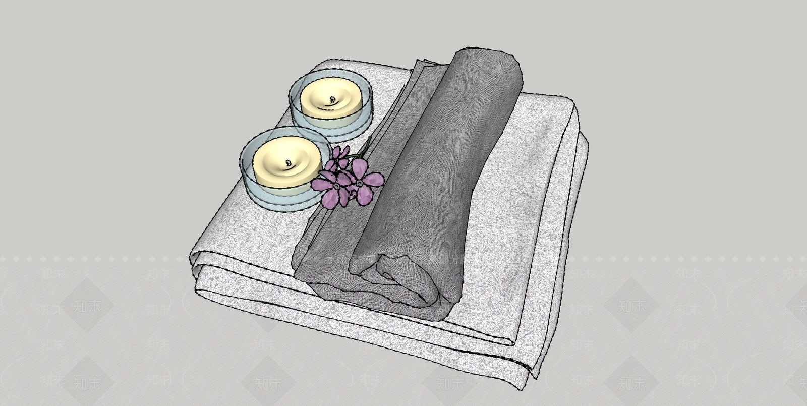 现代风格卫浴小件组合SU模型下载【ID:685268921】