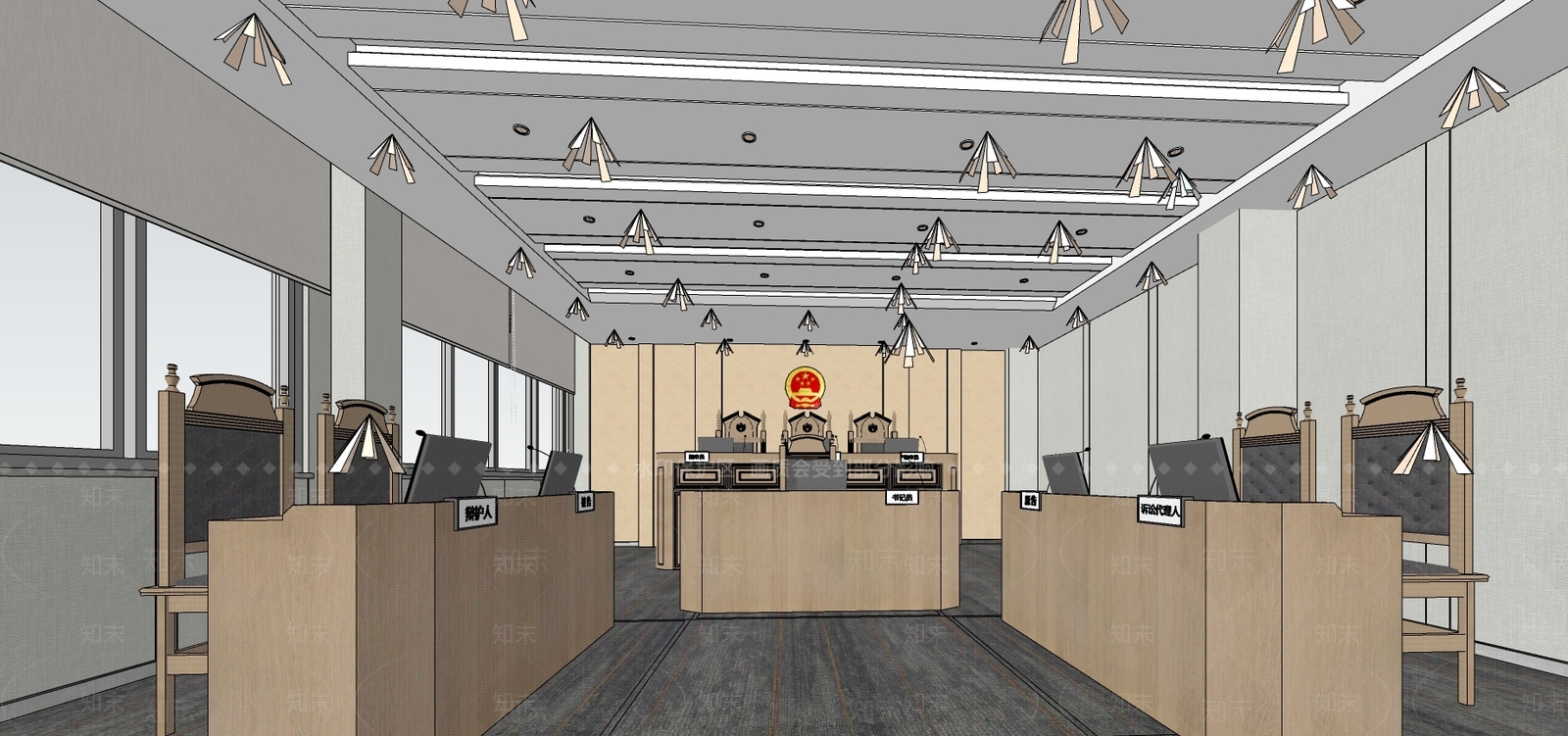 现代办公楼SU模型下载【ID:585310209】
