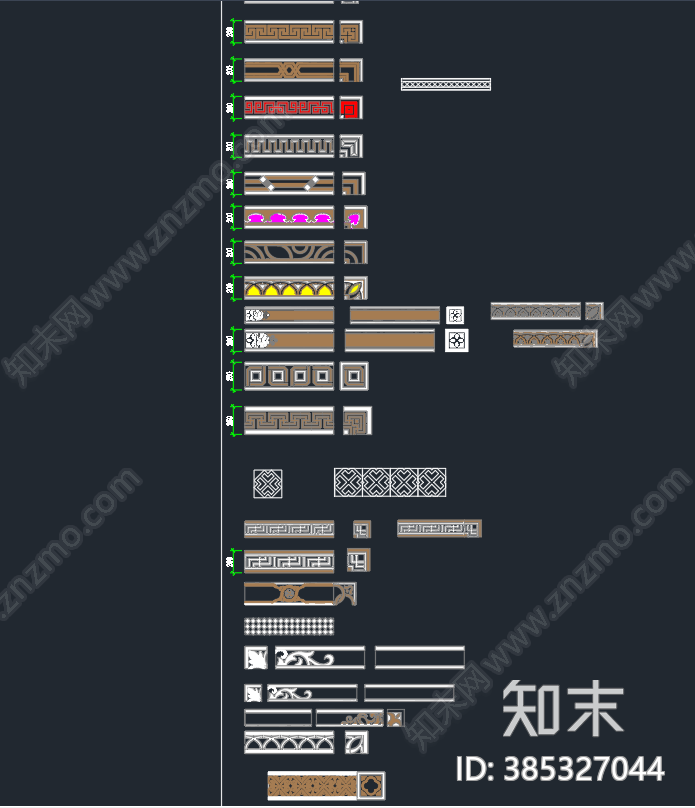 大理石地面拼花施工图下载【ID:385327044】