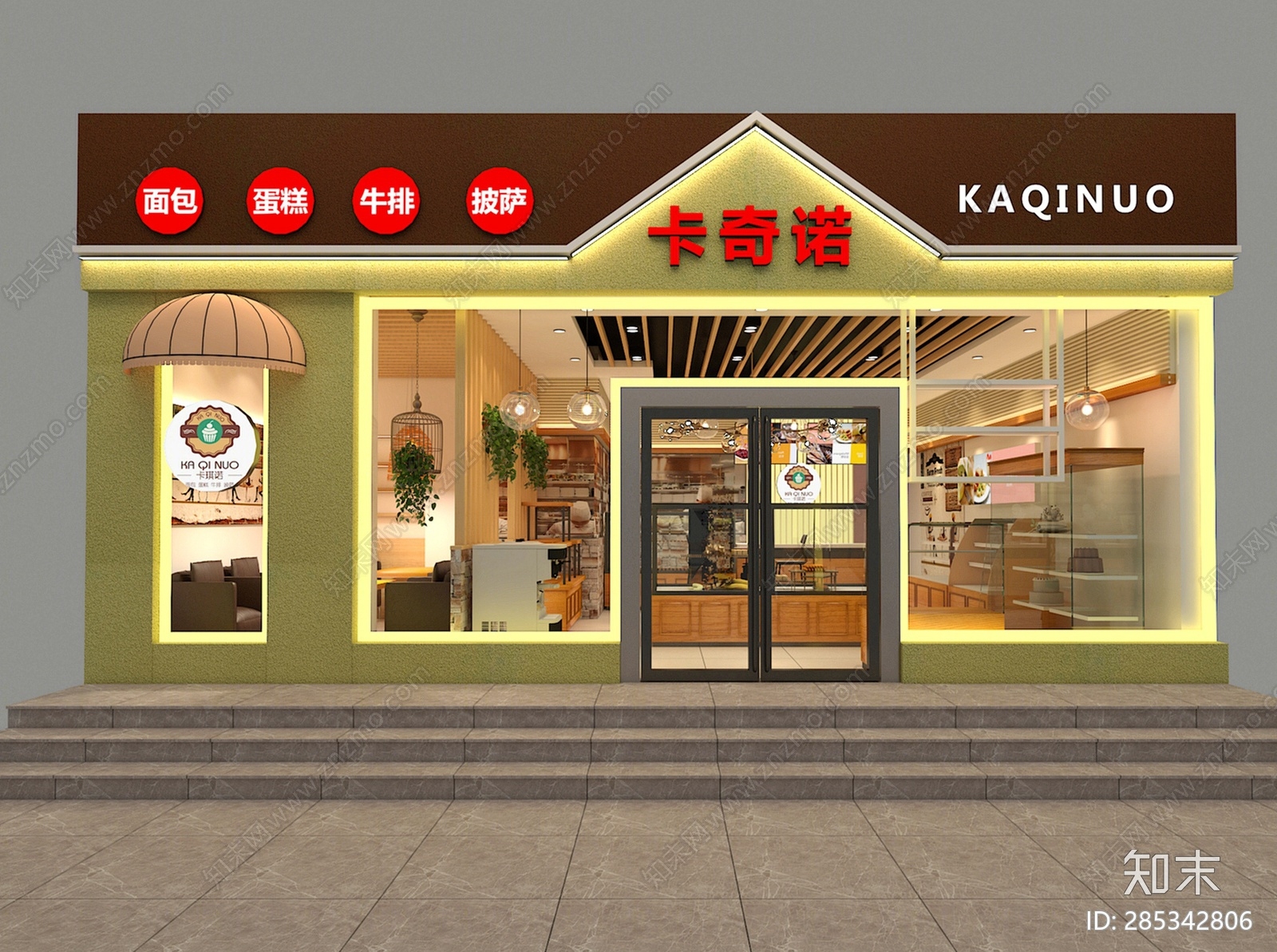 欧式蛋糕店3D模型下载【ID:285342806】