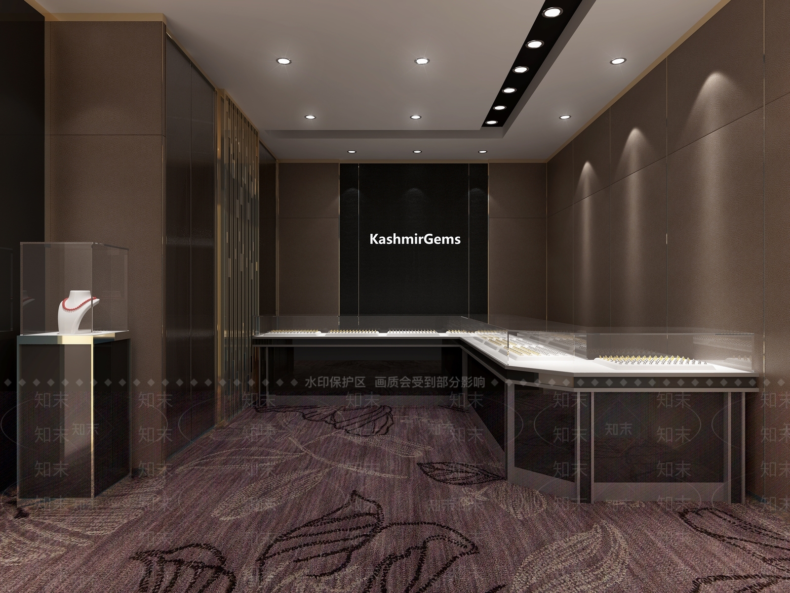 现代珠宝店3D模型下载【ID:585344874】