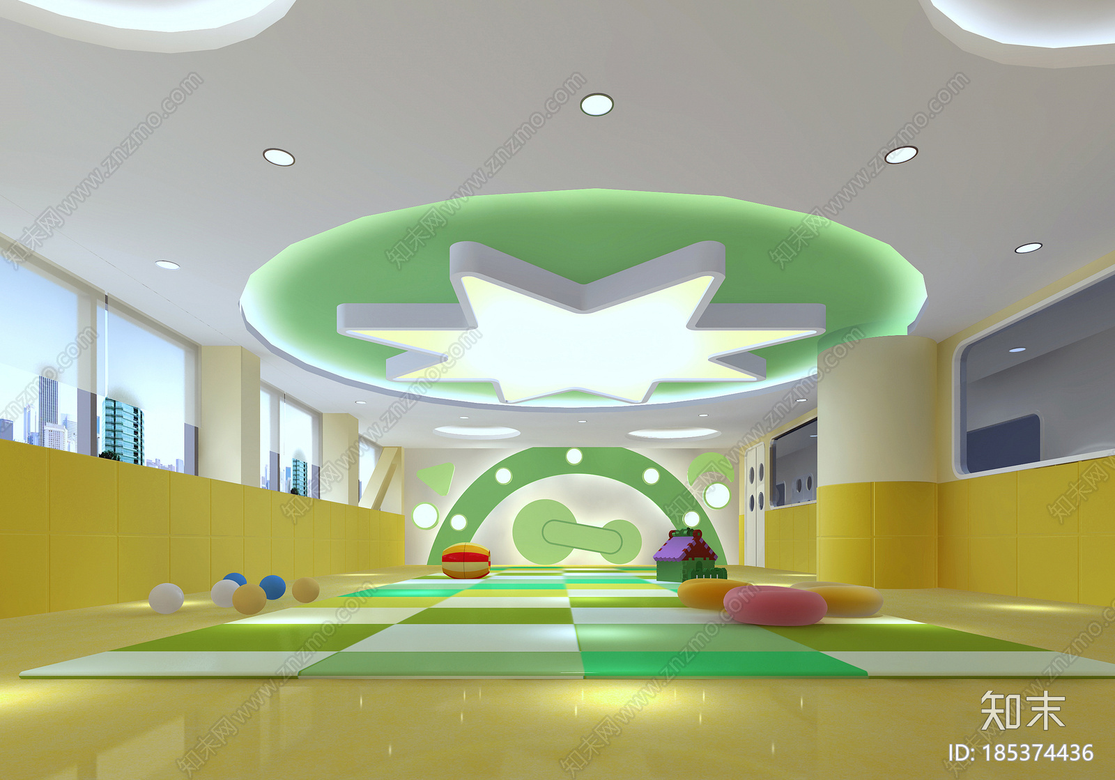 幼儿英语培训结构CAD图纸cad施工图下载【ID:185374436】