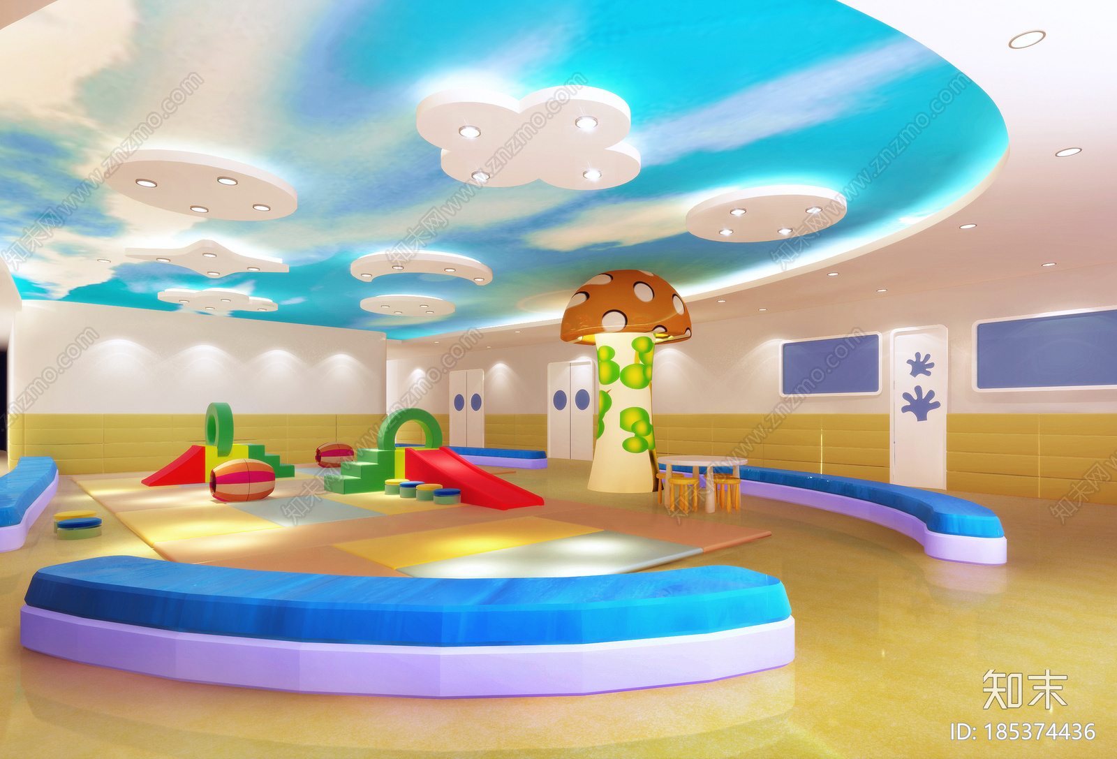 幼儿英语培训结构CAD图纸cad施工图下载【ID:185374436】