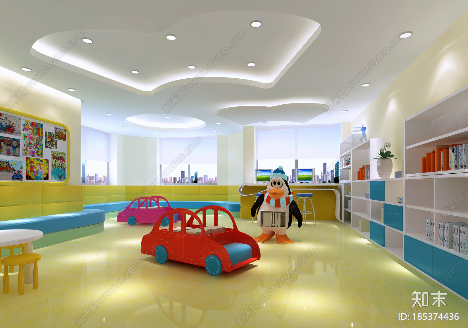 幼儿英语培训结构CAD图纸cad施工图下载【ID:185374436】