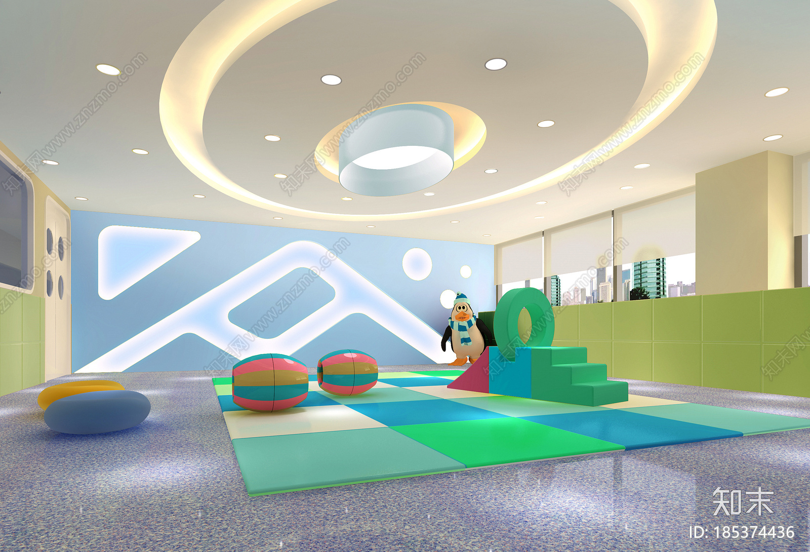 幼儿英语培训结构CAD图纸cad施工图下载【ID:185374436】