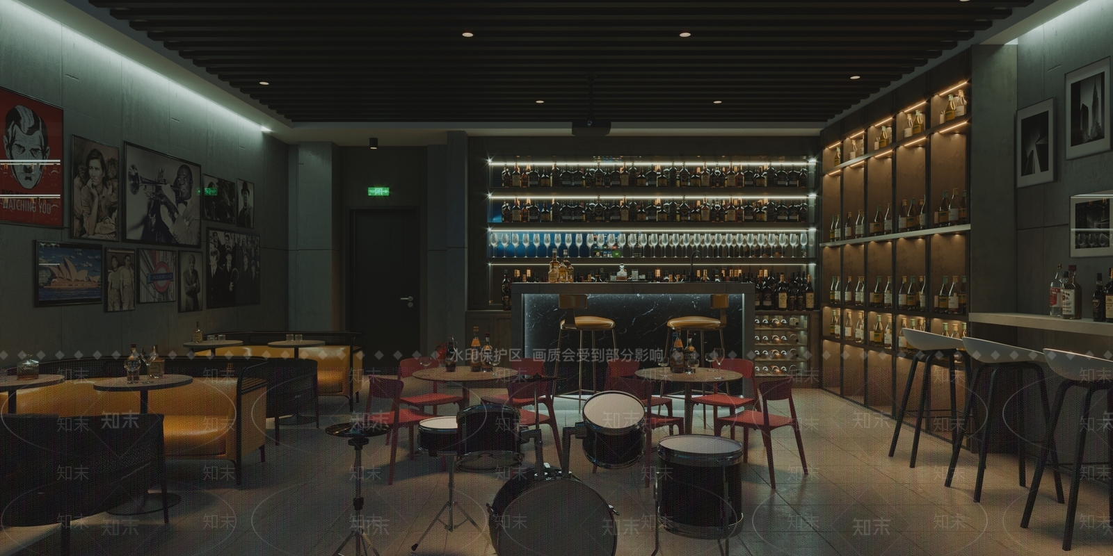 现代酒吧3D模型下载【ID:485379485】