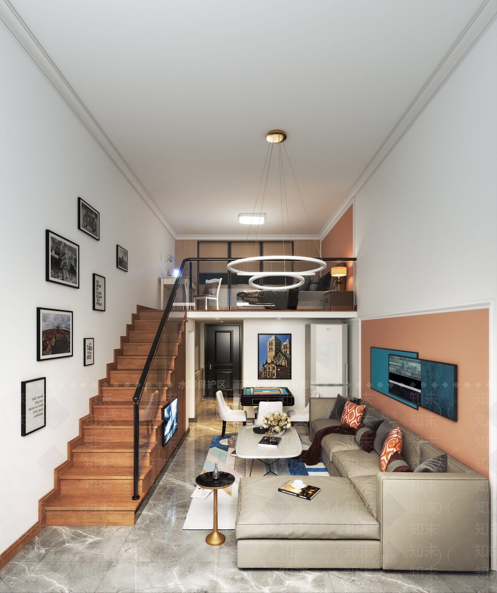现代单身公寓3D模型下载【ID:985478721】