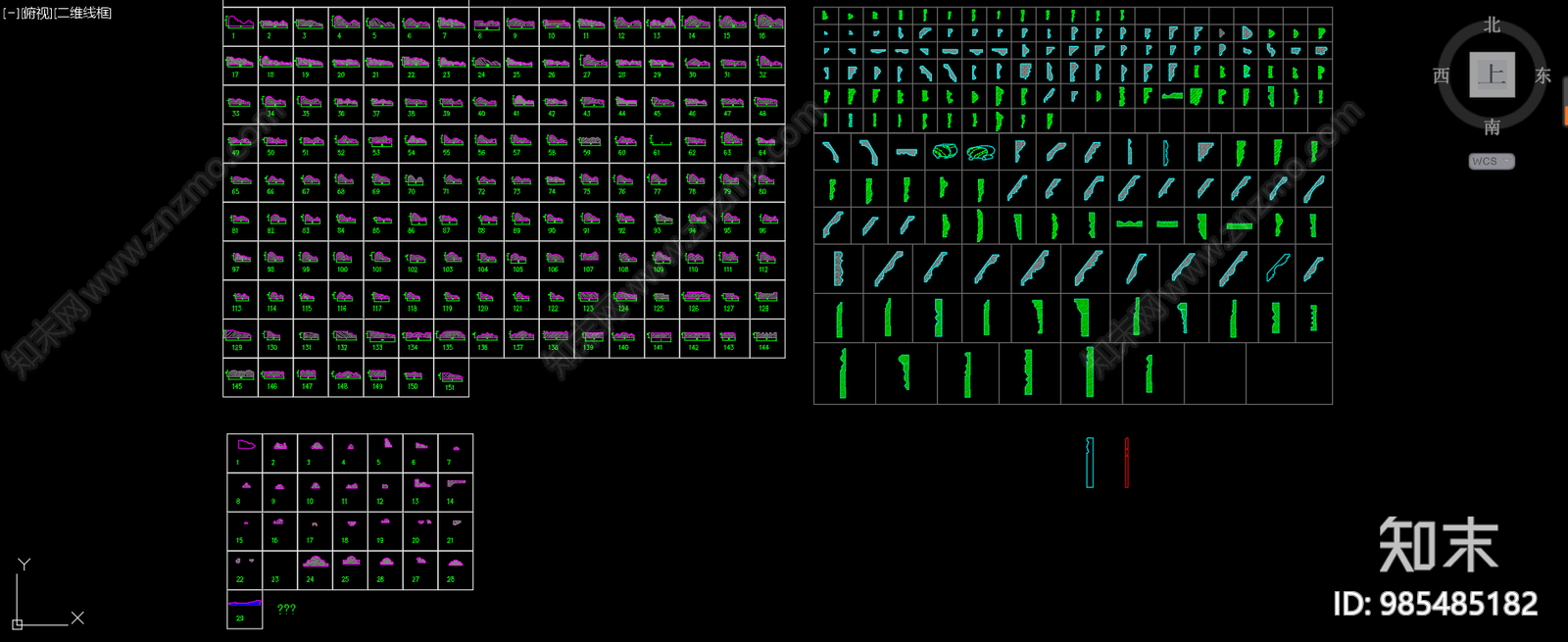 实木线条大样实木线条施工图下载【ID:985485182】