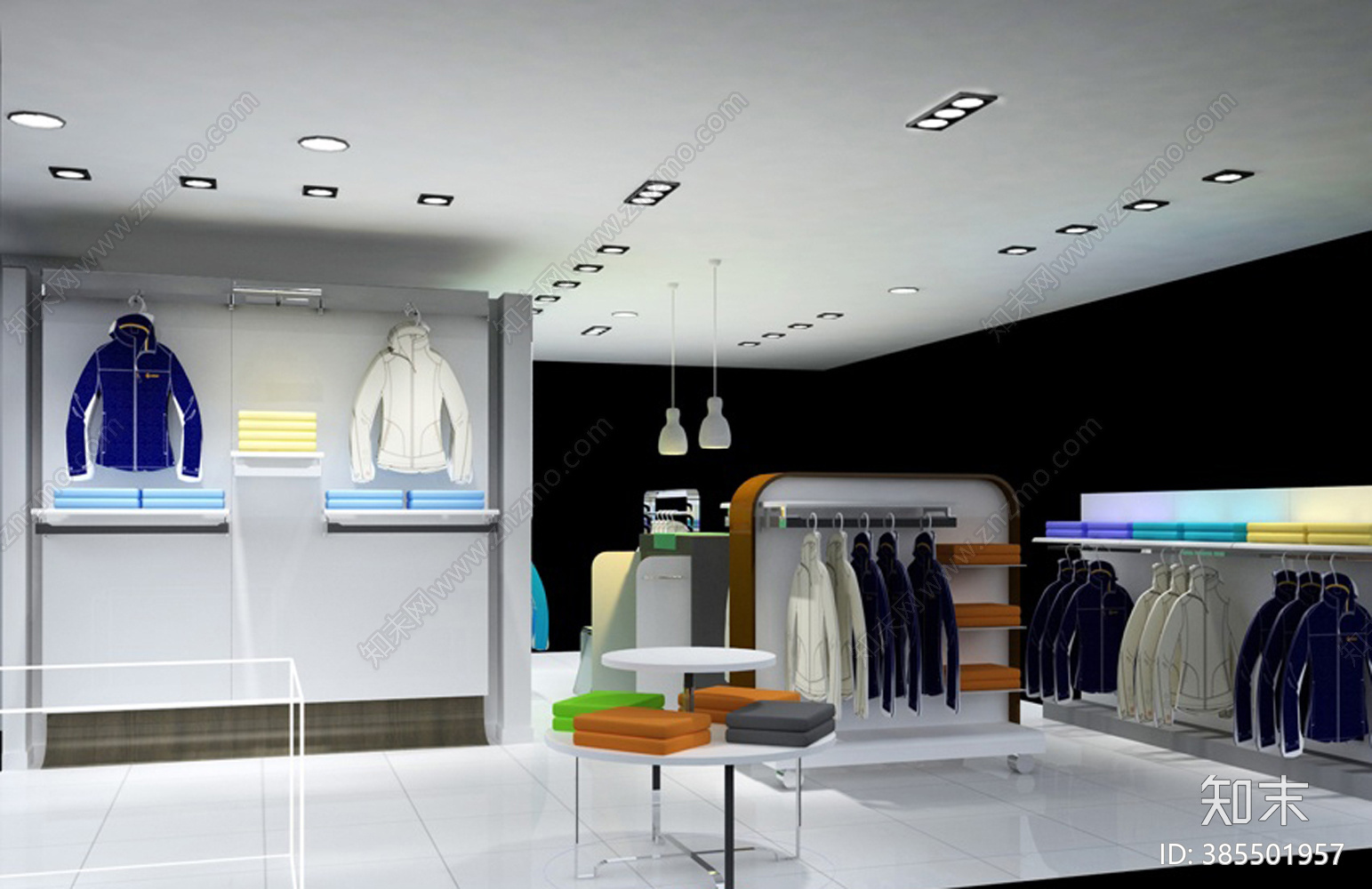 运动品牌店cad施工图下载【ID:385501957】