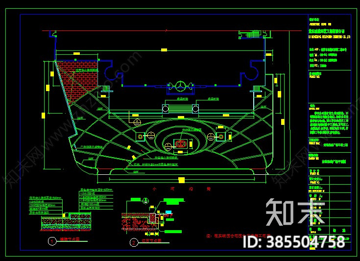 广场广场景观绿化设计CAD平面图33套cad施工图下载【ID:385504758】