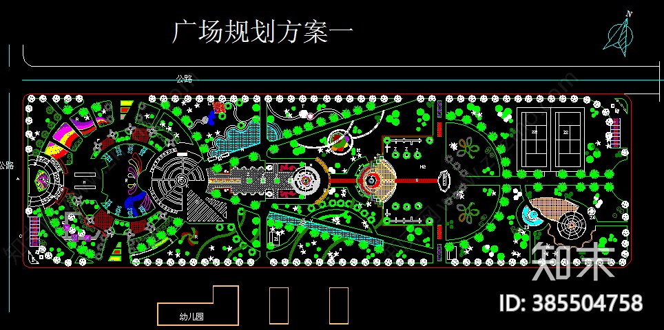 广场广场景观绿化设计CAD平面图33套cad施工图下载【ID:385504758】