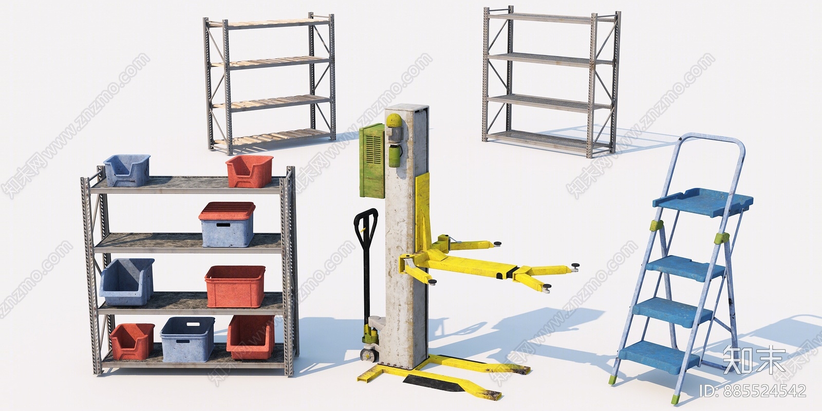 现代工业设备3D模型下载【ID:885524542】