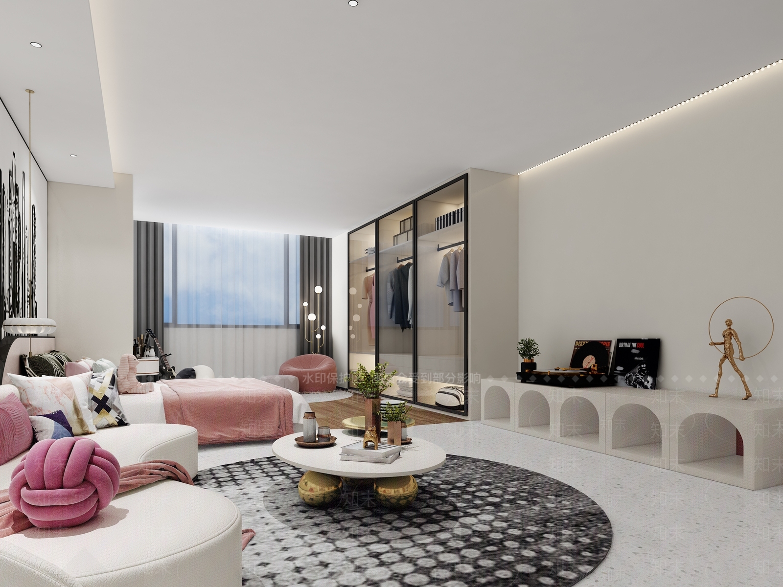 现代单身公寓3D模型下载【ID:485524885】