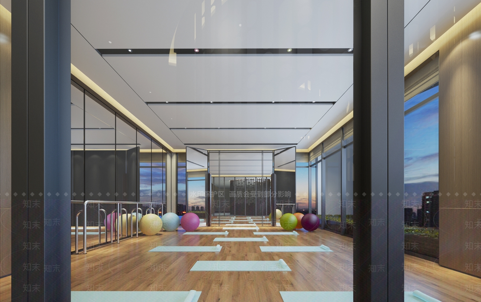 现代健身房3D模型下载【ID:385559827】