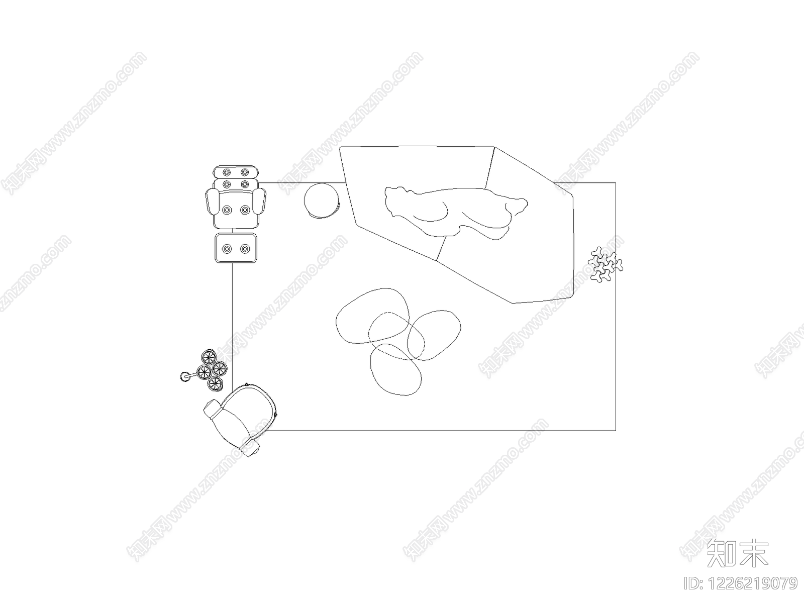 现代,极简家装图库CAD图纸