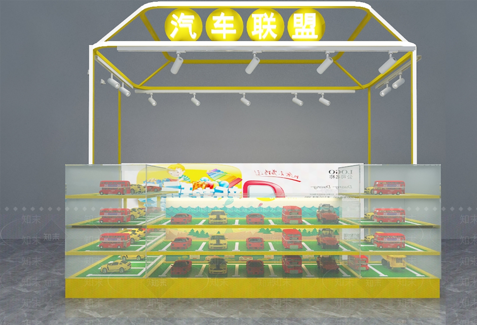 现代玩具礼品店3D模型下载【ID:685590932】