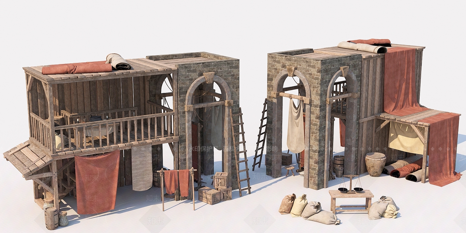 现代游戏场景3D模型下载【ID:285625861】