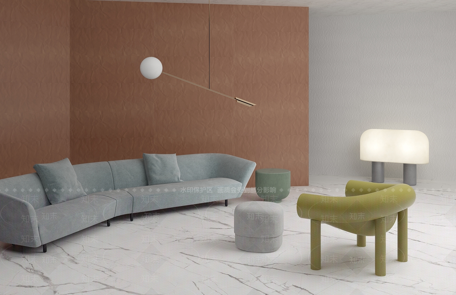 后现代沙发3D模型下载【ID:185627074】