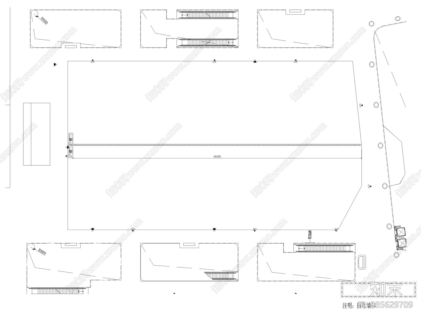 最新展厅南通居然之家丨公共区域施工图3D模型丨471M丨2020cad施工图下载【ID:385629709】