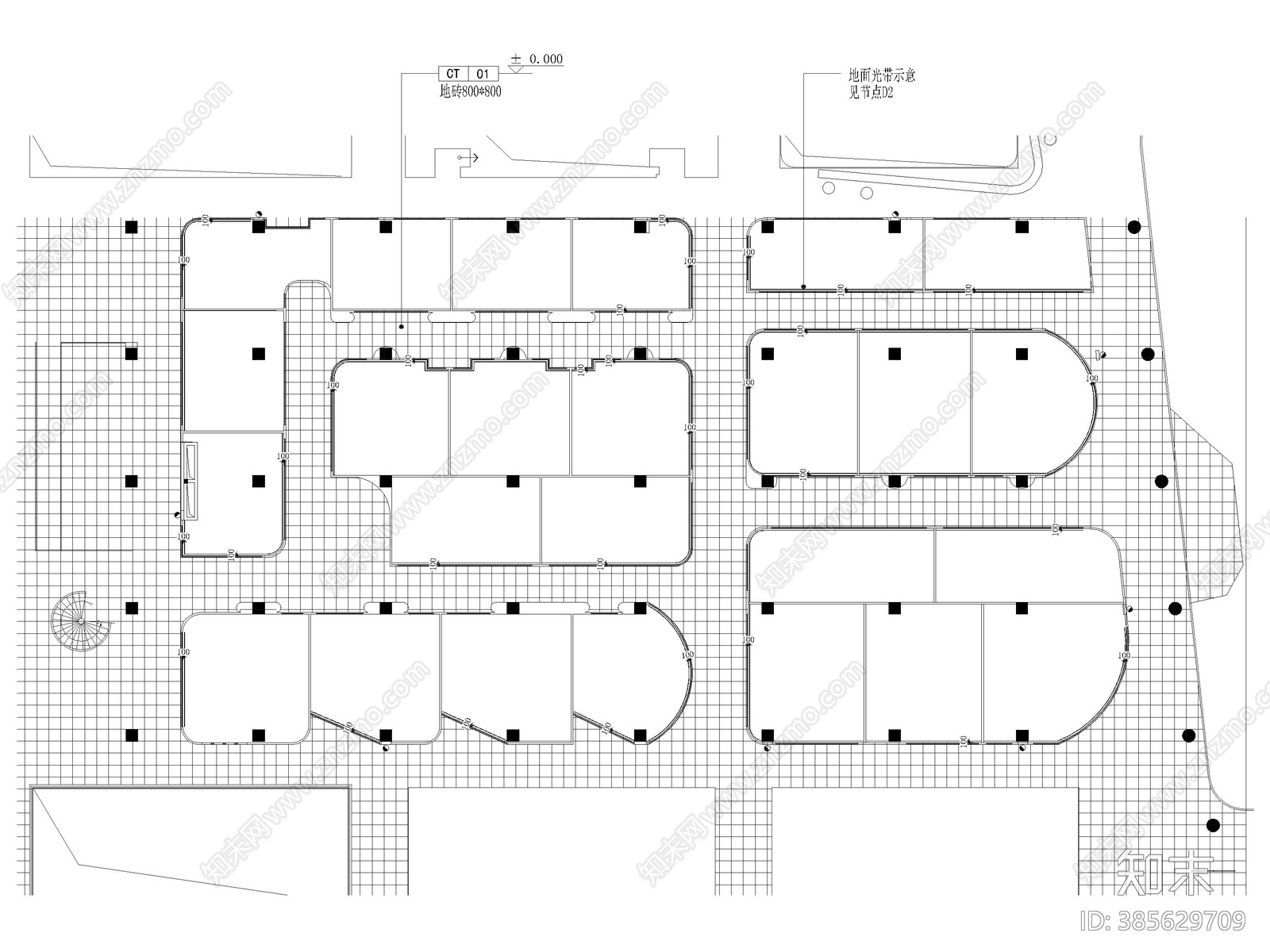 最新展厅南通居然之家丨公共区域施工图3D模型丨471M丨2020cad施工图下载【ID:385629709】