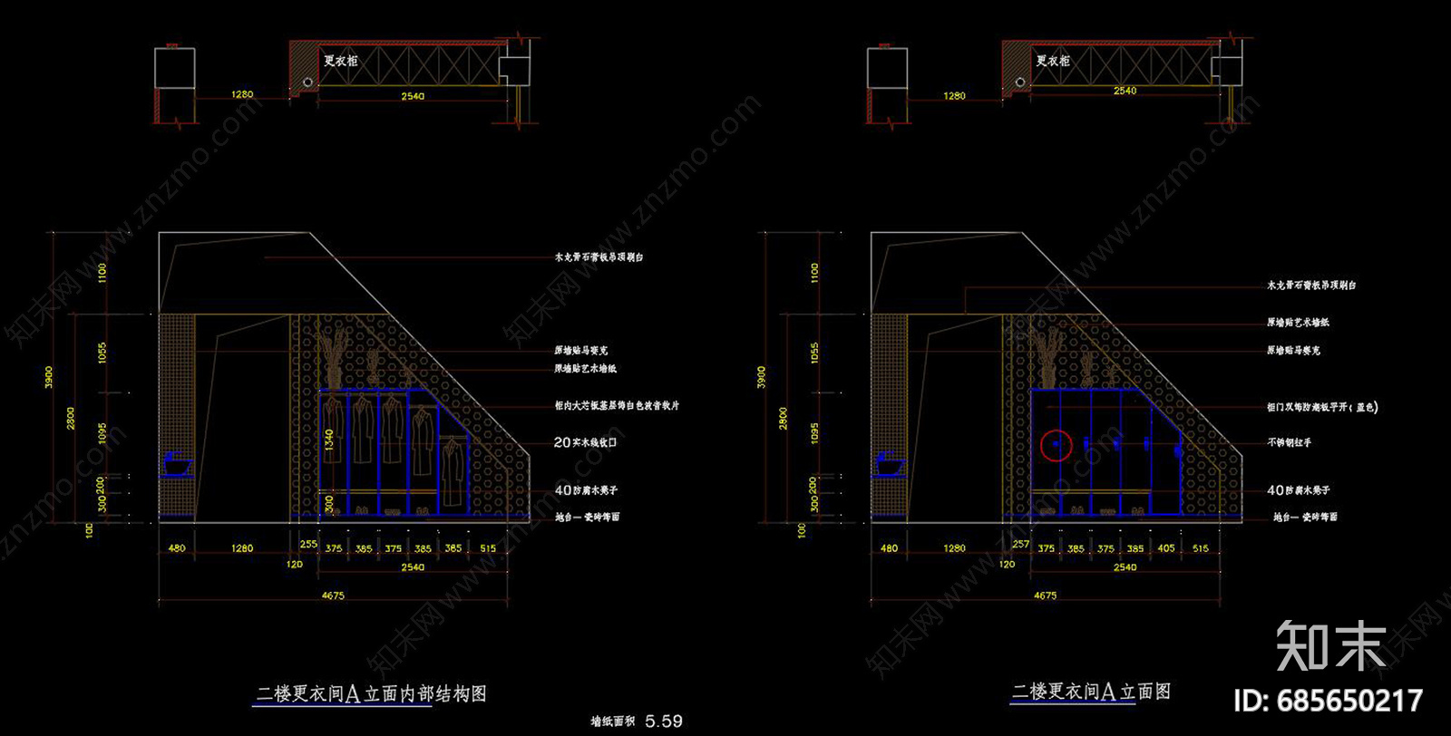 全套瑜伽会所cad施工图下载【ID:685650217】