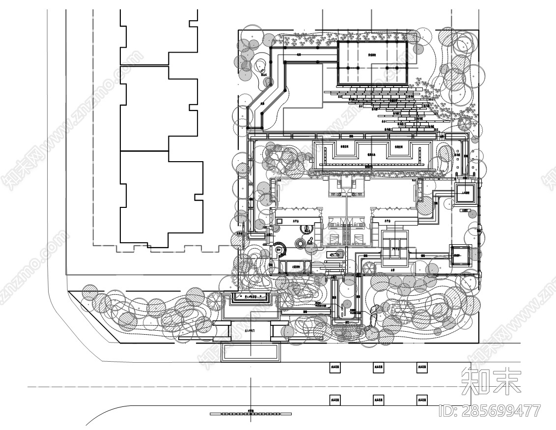 16蓝光雍景王府cad施工图下载【ID:285699477】