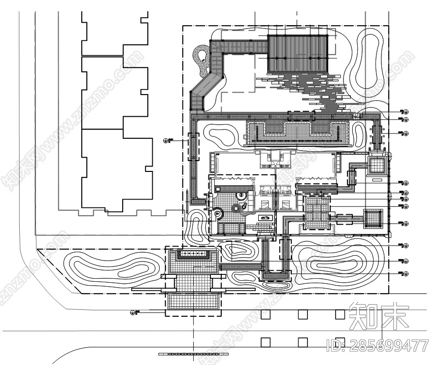 16蓝光雍景王府cad施工图下载【ID:285699477】