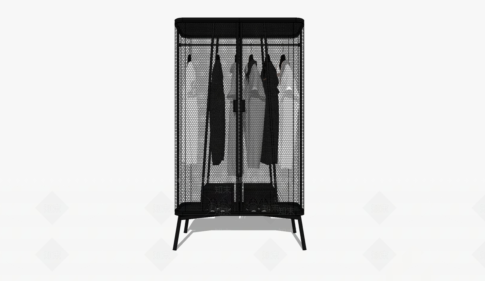 现代风格衣柜SU模型下载【ID:385705026】