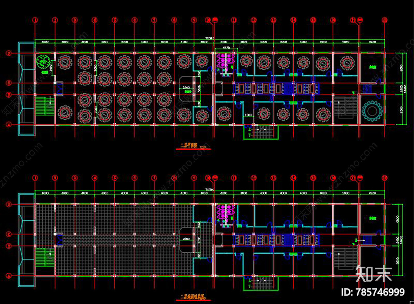 新中式徽派建筑门头施工图下载【ID:785746999】