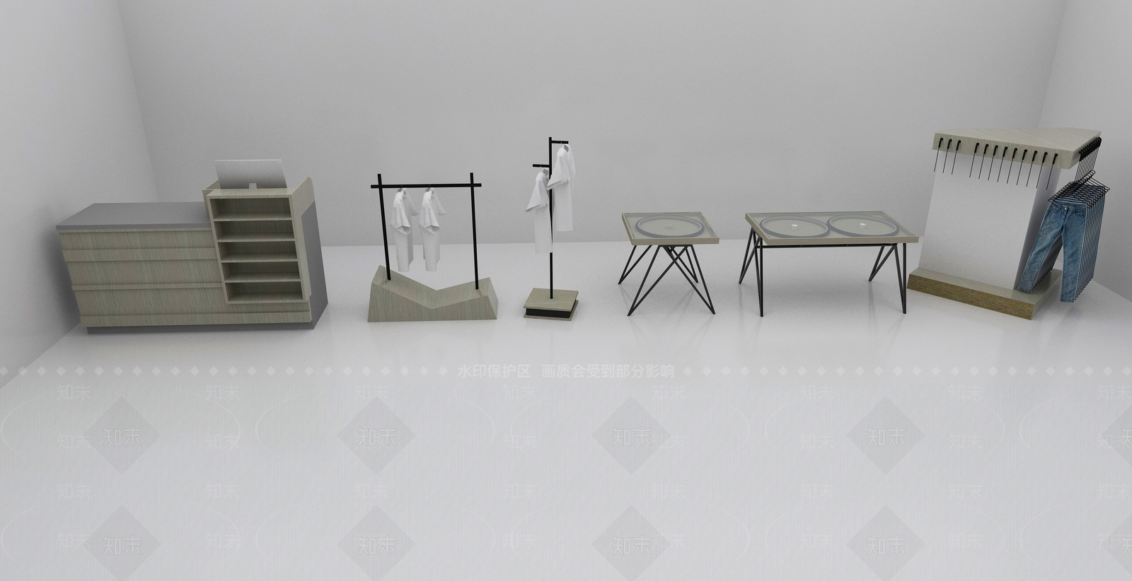 现代展柜SU模型下载【ID:785752188】