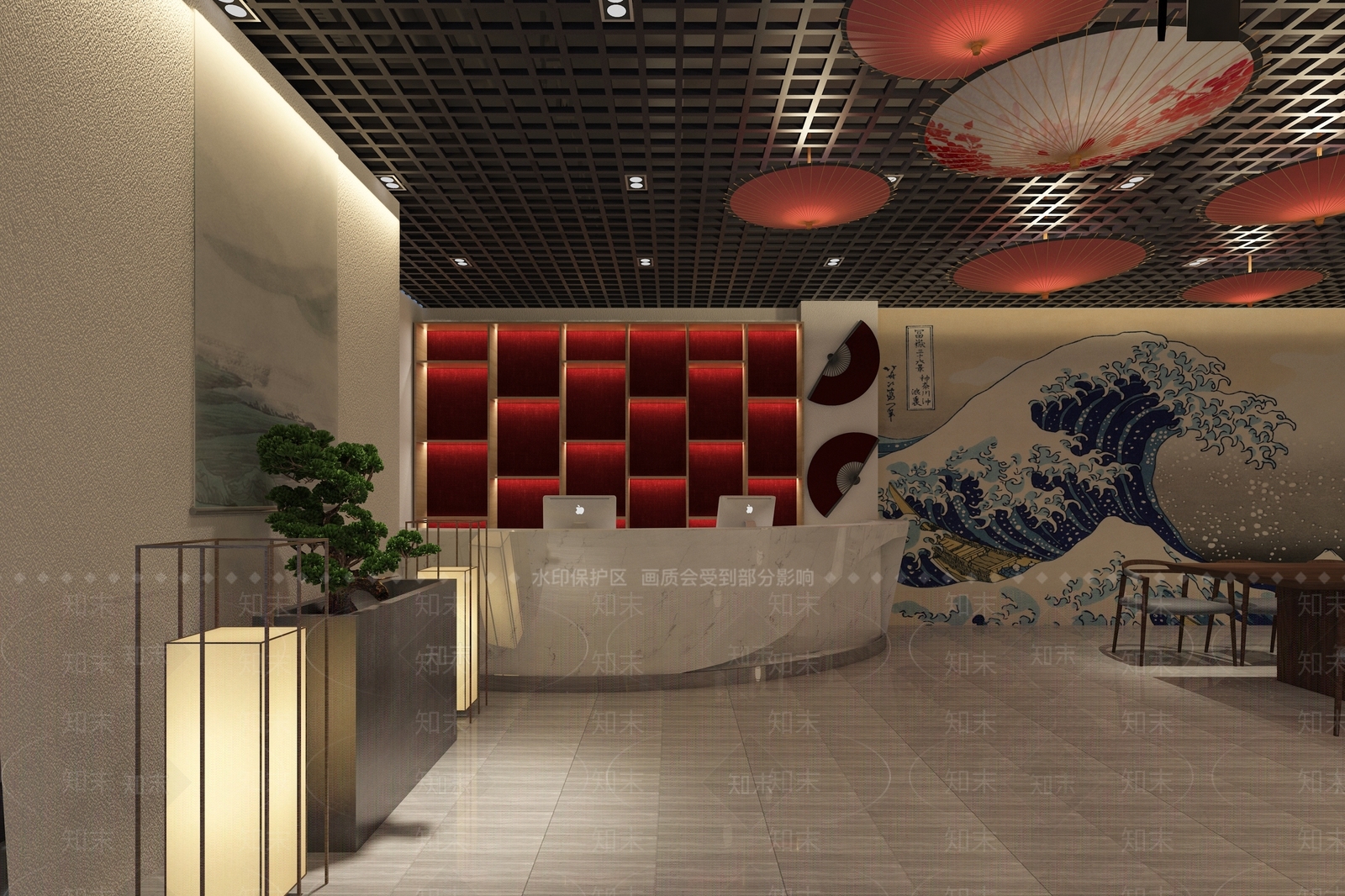 日式商场娱乐空间3D模型下载【ID:985764901】