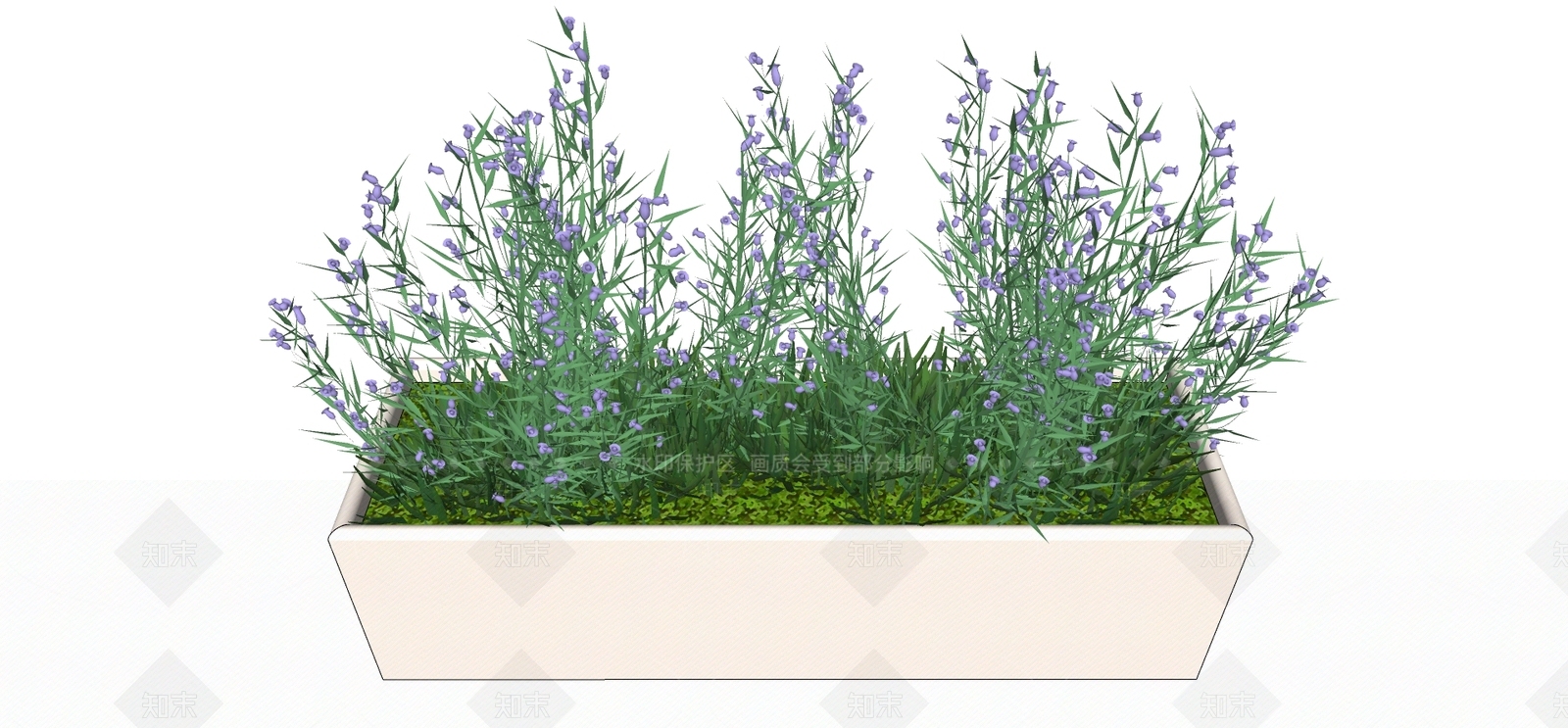 现代风格装饰植物盆栽SU模型下载【ID:185768877】