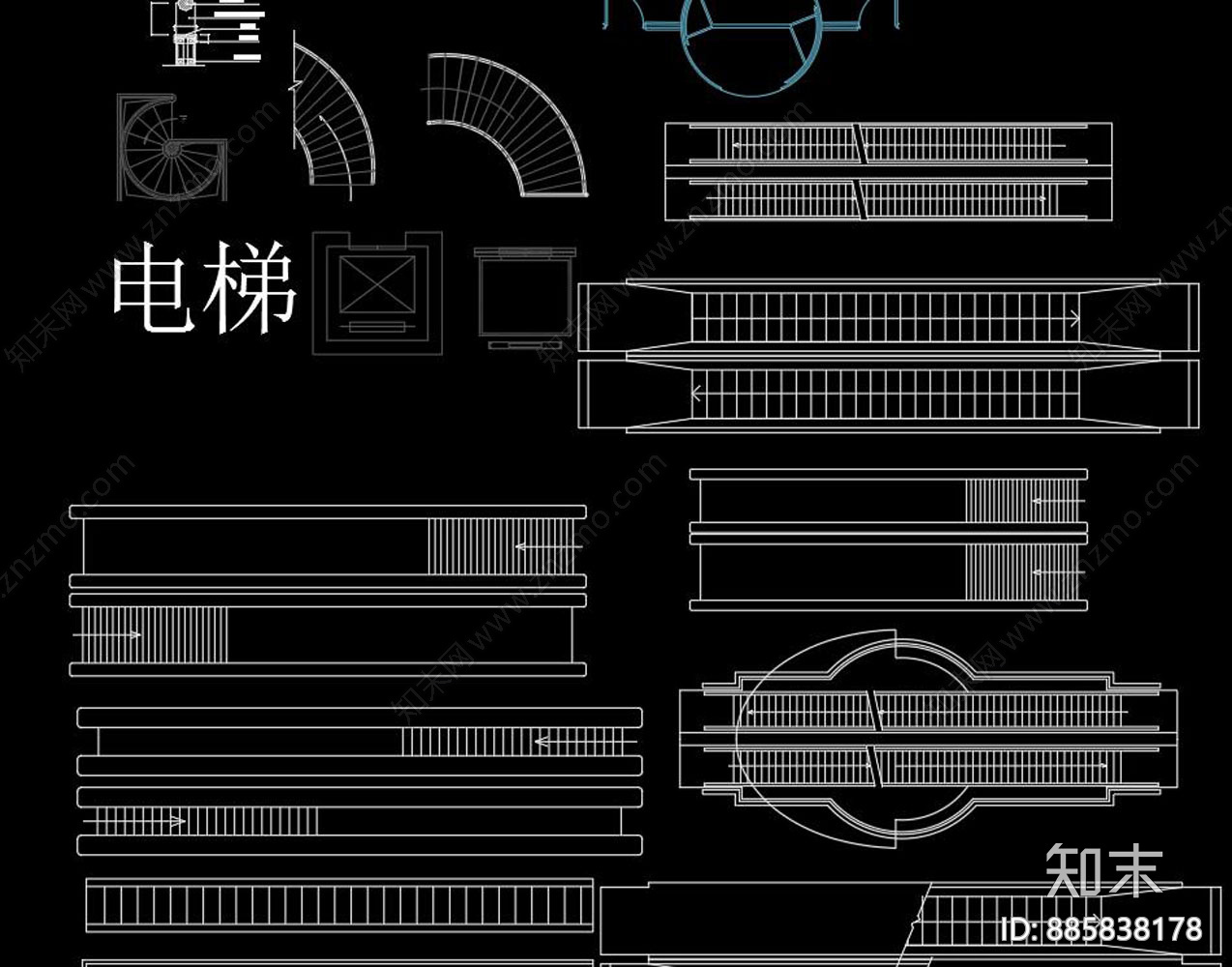 楼梯施工图下载【ID:885838178】