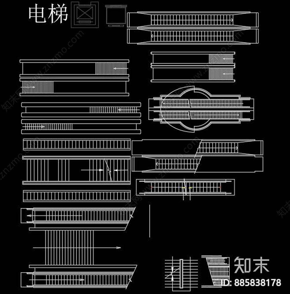 楼梯施工图下载【ID:885838178】