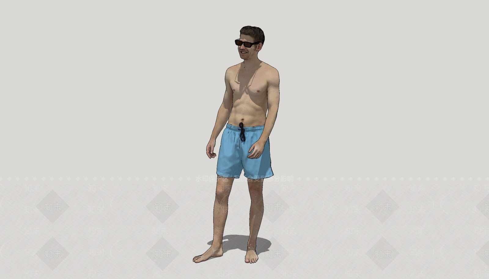 现代男人SU模型下载【ID:185855661】